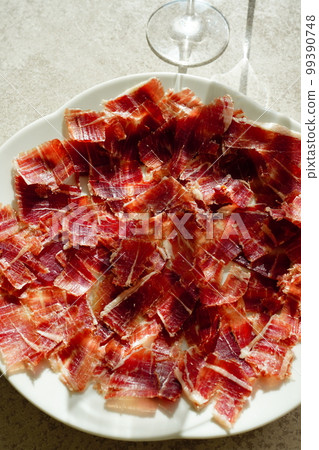 Spanish cured ham jamon 99390748