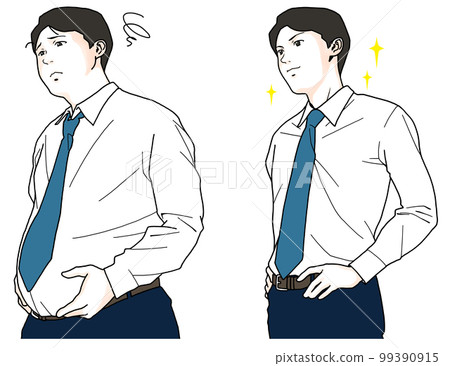 一個關心他的胃的男人的前後對比圖 99390915
