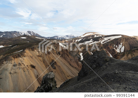Landmannalaugar Mountain Range in Iceland 99391144