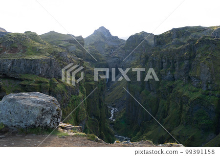 Mulagljufur Canyon Lookout Point in Iceland 99391158