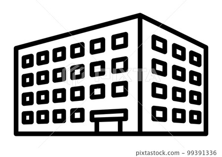 three-dimensional building icon 99391336