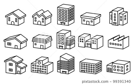 建築三維圖標集 99391340