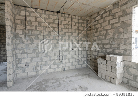 Construction of an individual residential building, a niche for installing a kitchen in the house Construction of an individual residential building, a niche for installing a kitchen in the house 99391833