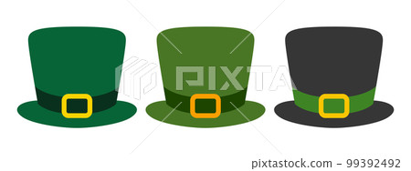 Leprechaun Hat in flat style isolated 99392492