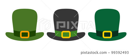 Leprechaun Hat in flat style isolated 99392493