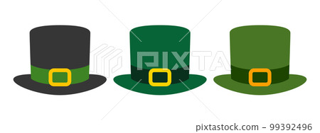 Leprechaun Hat in flat style isolated Leprechaun Hat in flat style isolated 99392496