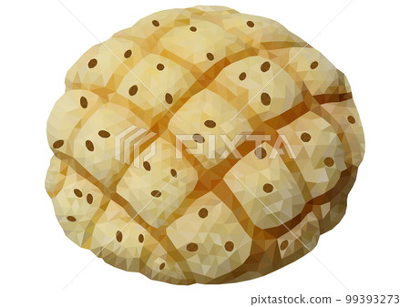 “巧克力片甜瓜麵包”多邊形 “巧克力片甜瓜麵包”多邊形 99393273