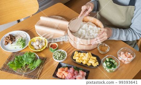 Chirashizushi cooking image 99393641