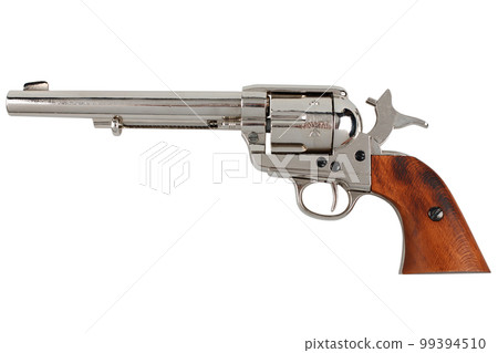 Old west cocked revolver - colt single action army. 99394510