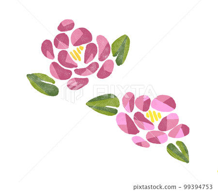 Japanese-style modern camellia 2 types 99394753