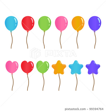 Set of colorful balloons Set of colorful balloons 99394764