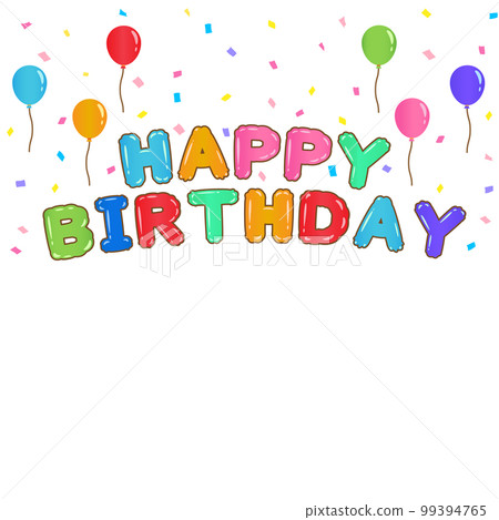 Balloon birthday decorative letter Balloon birthday decorative letter 99394765