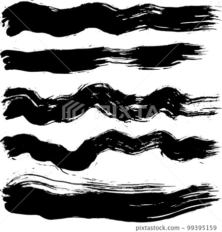 Dry Brush Strokes Vector Grunge Set Dry Brush Strokes Vector Grunge Set 99395159