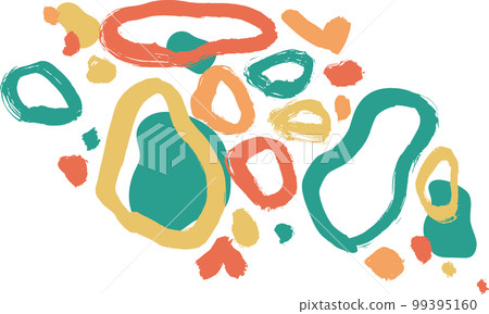 Hand Drawn Minimal Abstract Shapes Contemporary Pattern. Hand Drawn Minimal Abstract Shapes Contemporary Pattern. 99395160
