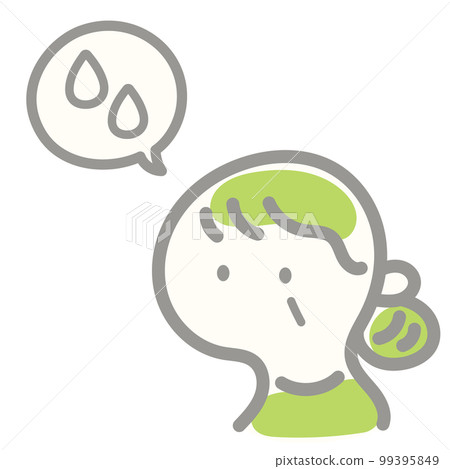 Simple and cute person icon sweat and tears grandma Simple and cute person icon sweat and tears grandma 99395849