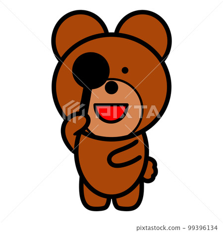 熊進行視力測試的插圖 99396134