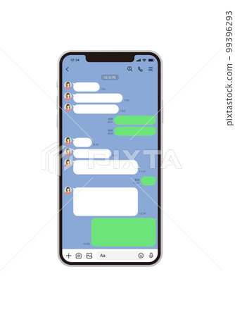 智能手機消息屏幕矢量 智能手機消息屏幕矢量 99396293