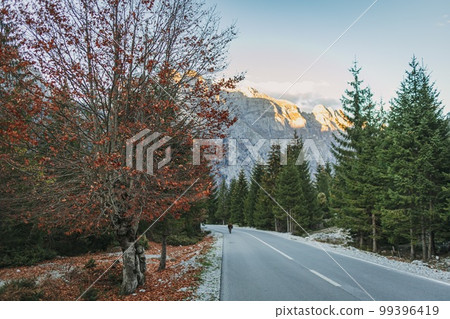 Nature valley landscape of alpine and alps in Valbone, Albania. Nature valley landscape of alpine and alps in Valbone, Albania. 99396419