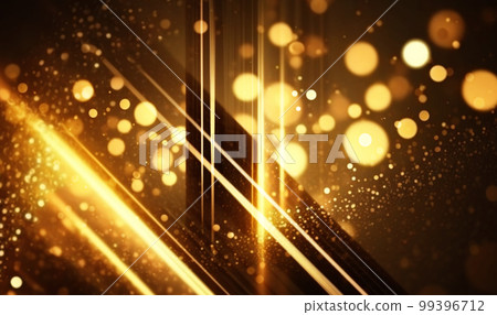 Gold glitter background. Beautiful background with grains of light. Generative AI 99396712