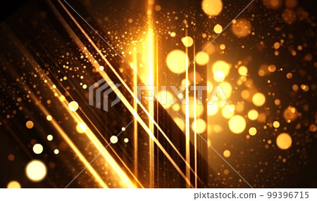 金色亮片背景。美麗的背景與光粒。生成式人工智能 99396715