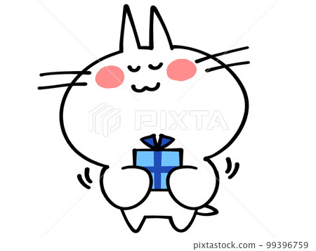 Nyanko 插圖材料在白色情人節送禮物 99396759