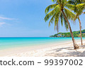 Tropical paradise beach with nobody in Kamala Beach, Thailand 99397002