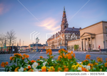 Cityscape of downtown Copenhagen city skyline in Denmark 99397644