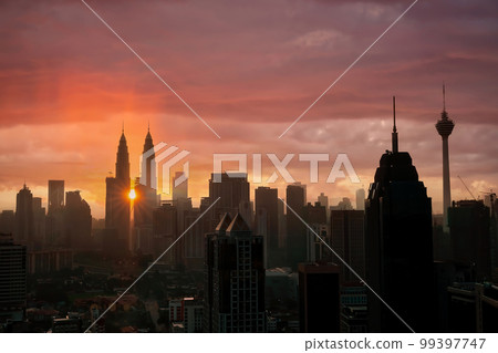 View of downtown Kuala Lumpur city skyline View of downtown Kuala Lumpur city skyline 99397747