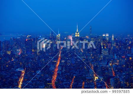 New York City Manhattan midtown skyline New York City Manhattan midtown skyline 99397885