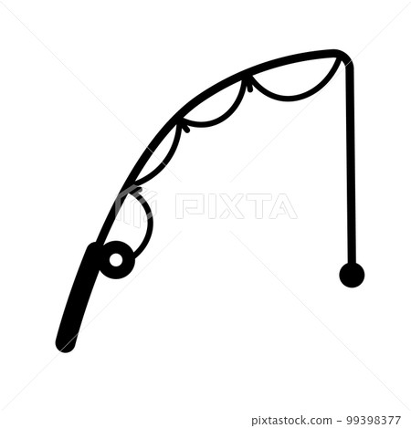 Fishing rod icon. fishing tools. fishing. vector. 99398377