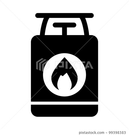 Gas cylinder silhouette icon. fuel tank. hazardous material. vector. Gas cylinder silhouette icon. fuel tank. hazardous material. vector. 99398383