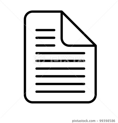 note icon. data file. business documents. vector. 99398586