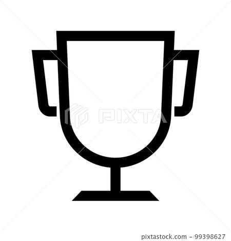 A simple trophy cup. award. vector. 99398627
