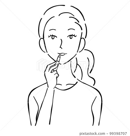 Woman makeup lipstick 99398707