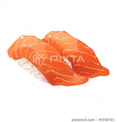 三文魚壽司圖 三文魚壽司圖 99398783