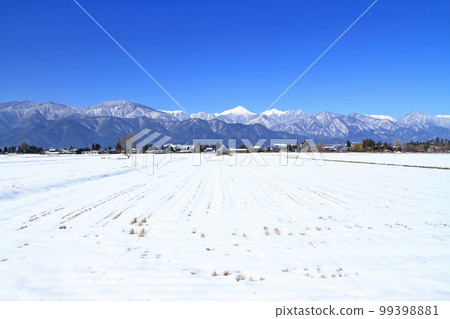 Snowy Azumino and Northern Alps 99398881