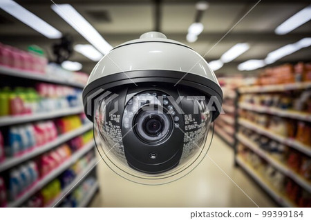 Security CCTV camera. Generative AI 99399184