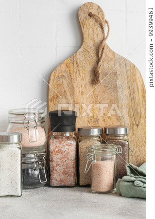 Jars with assorted speciality salt 99399461