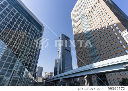 東京汐留摩天大樓的風景 東京汐留摩天大樓的風景 99399572