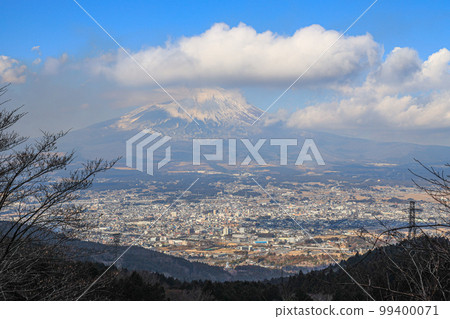 View of Mt.Fuji from Otome Pass, Gotemba townscape and Mt.Fuji View of Mt.Fuji from Otome Pass, Gotemba townscape and Mt.Fuji 99400071