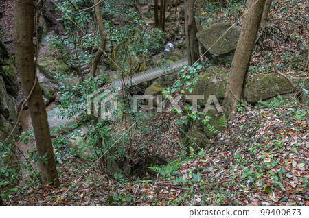 大阪府交野市月之輪瀑布附近的風景 大阪府交野市月之輪瀑布附近的風景 99400673