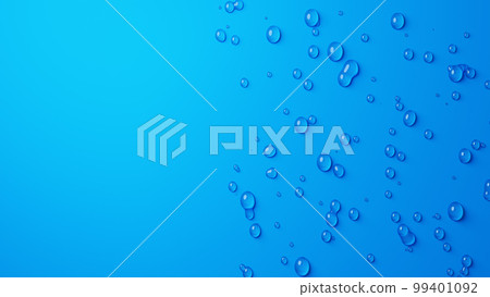 Background material of many water droplets with margins (blue) (horizontal) Background material of many water droplets with margins (blue) (horizontal) 99401092