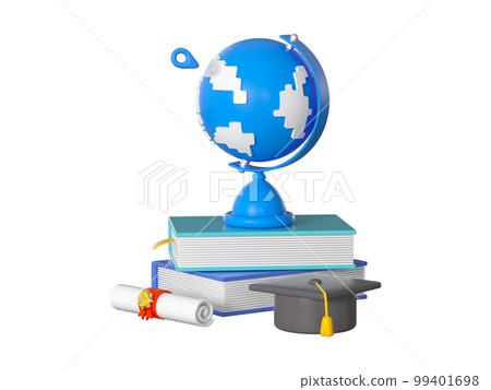 3d 渲染教育學習卡通元素 99401698