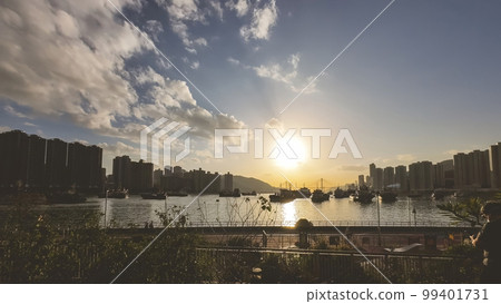 the landscape of Tsuen Wan West Promenade, Feb 18 2023 the landscape of Tsuen Wan West Promenade, Feb 18 2023 99401731
