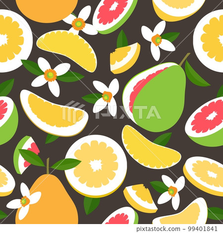 Pomelo seamless pattern 99401841