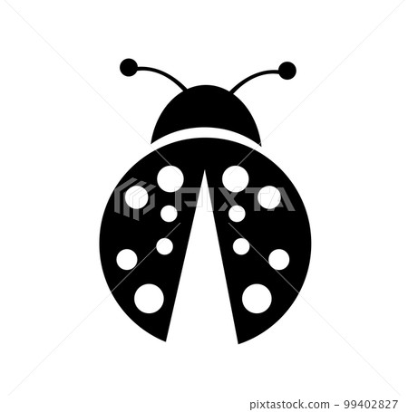 Ladybug vector illustration on white Ladybug vector illustration on white 99402827