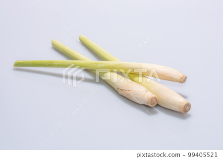 Lemongrass on white background ,Fresh Lemongrass-Thai herbs. 99405521