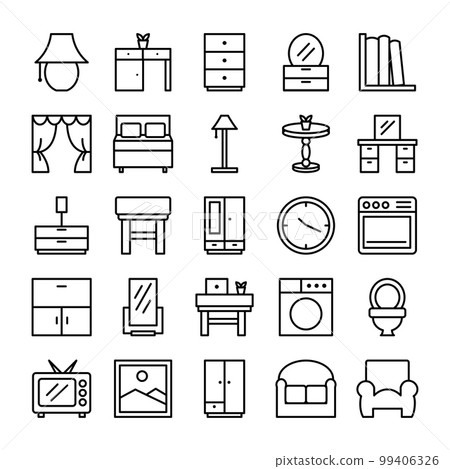 Furniture Icon Set 99406326