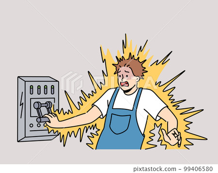 Man get electric shock 99406580