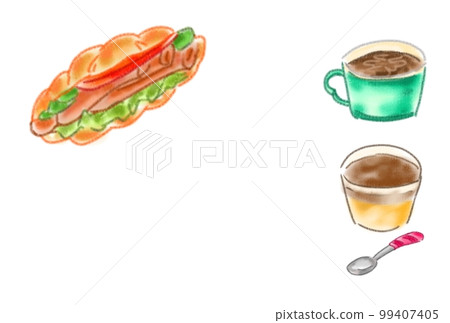 I love croissant sandwiches! I love croissant sandwiches! 99407405